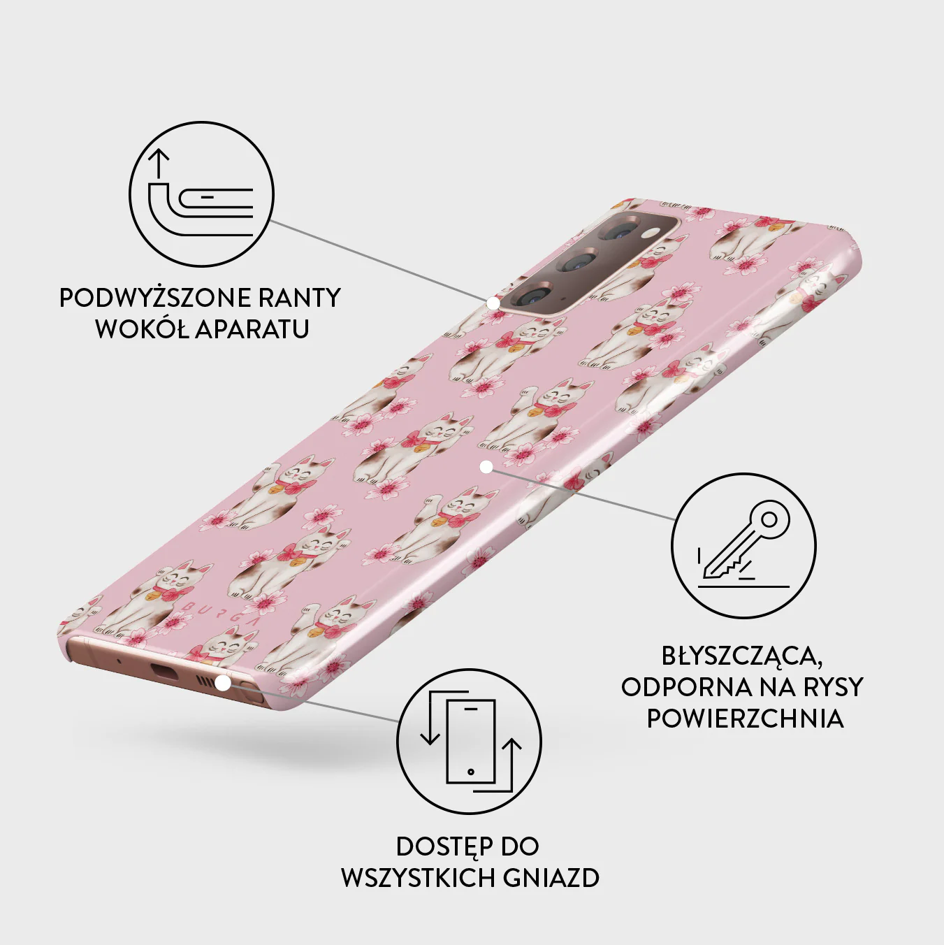 Maneki Neko - Samsung Galaxy Note 20 4G / 5G Etui - Image 3