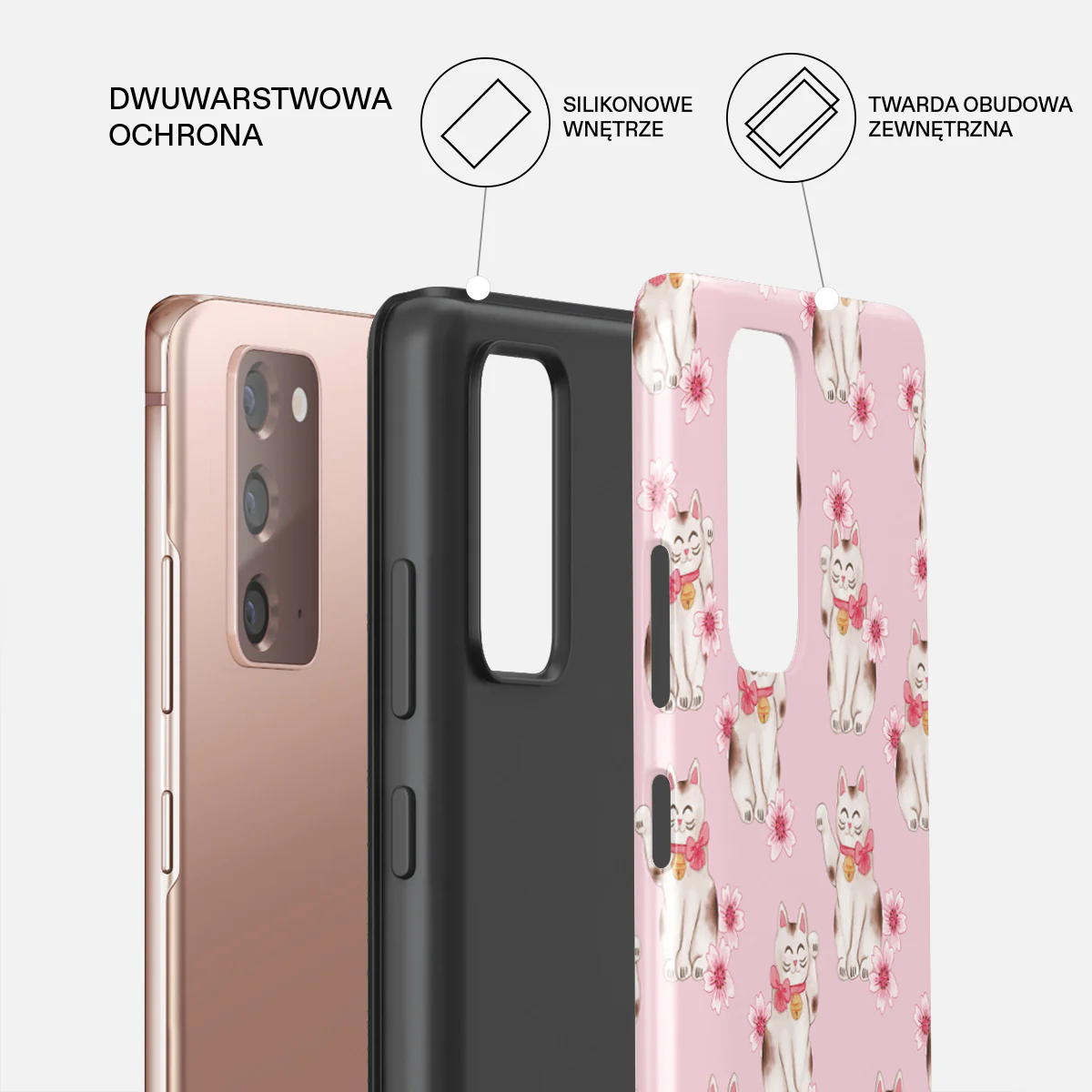 Maneki Neko - Samsung Galaxy Note 20 4G / 5G Etui - Image 6