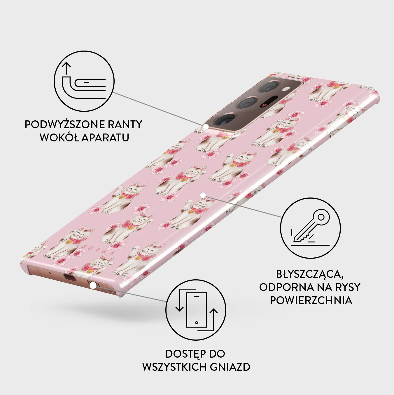 Maneki Neko - Samsung Galaxy Note 20 Ultra 4G / 5G Etui - Image 3