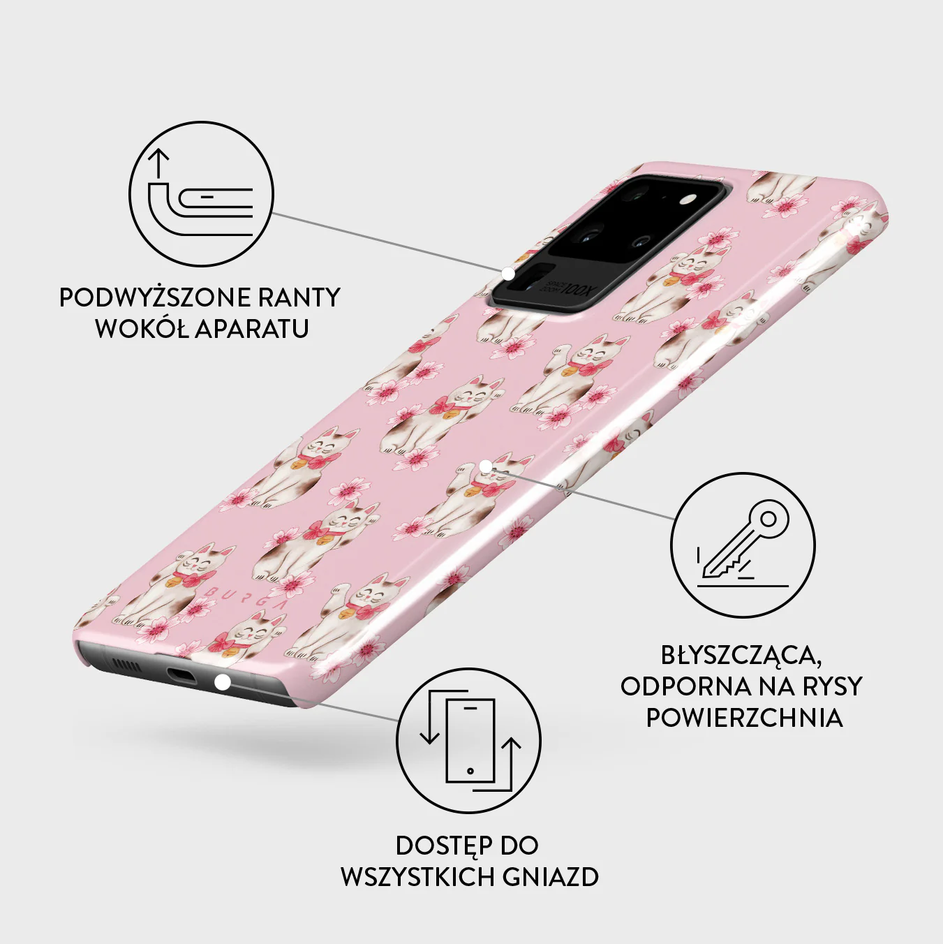 Maneki Neko - Samsung Galaxy S20 Ultra 4G / 5G Etui - Image 3