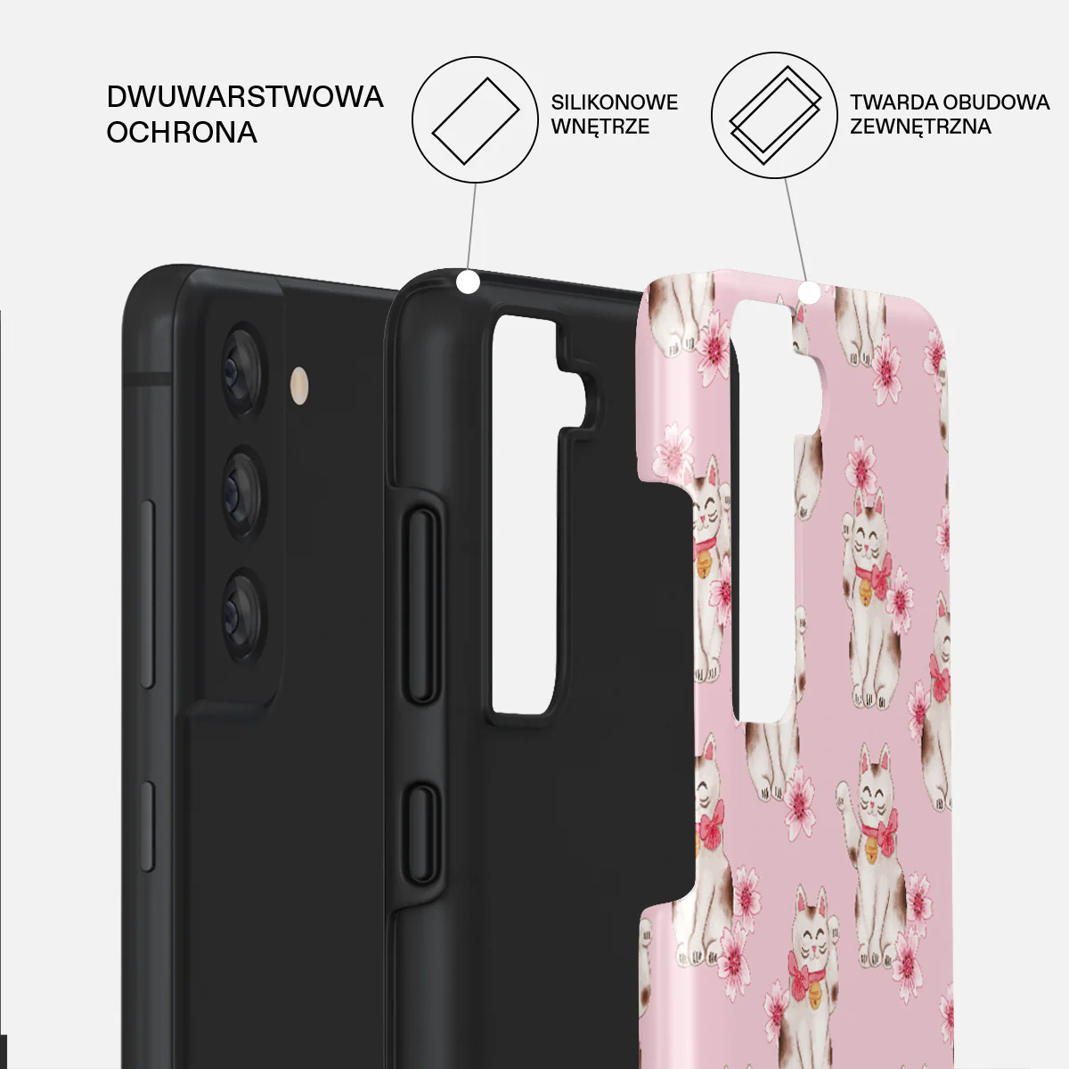 Maneki Neko - Samsung Galaxy S21 FE Etui - Image 2
