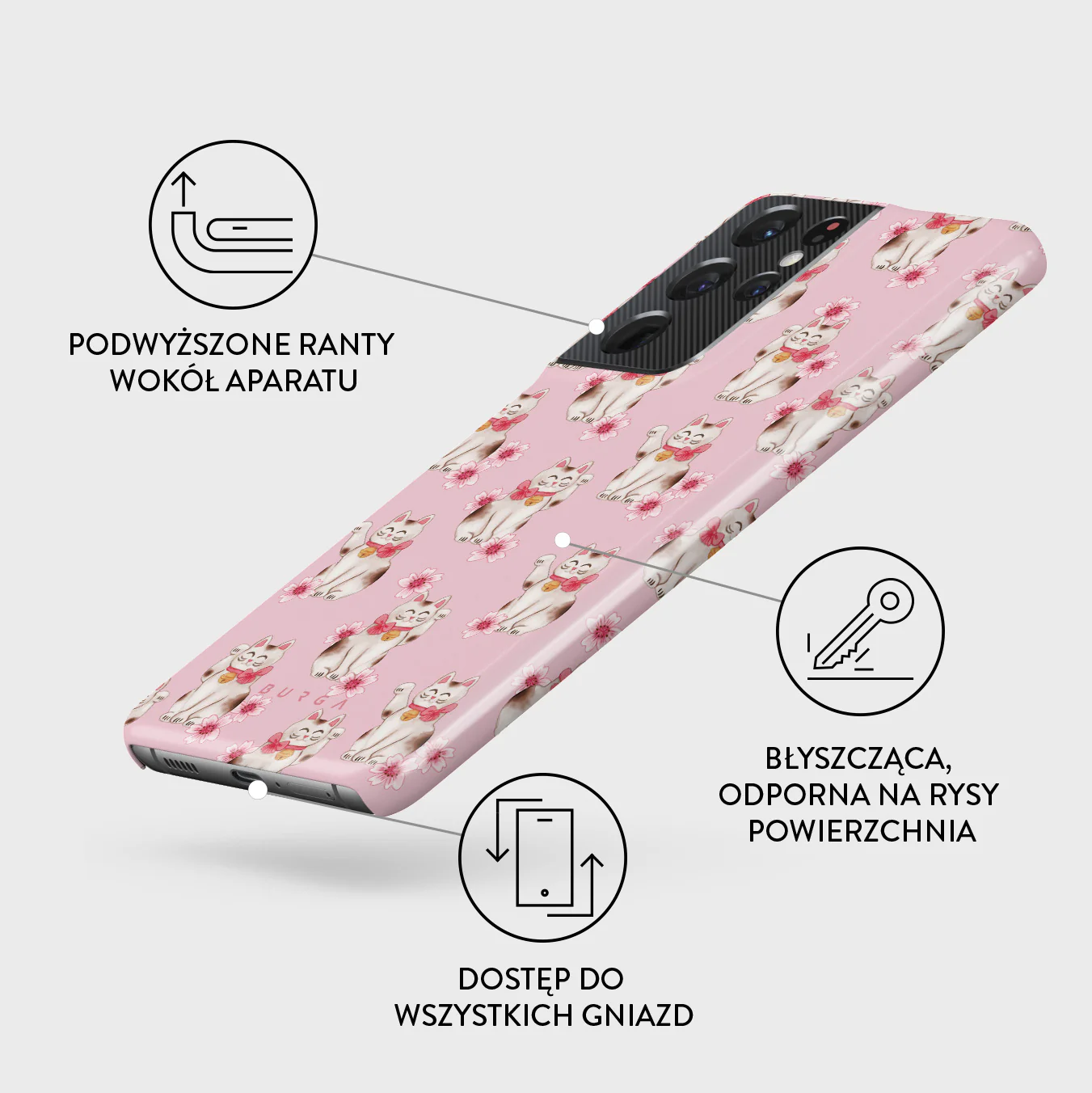 Maneki Neko - Samsung Galaxy S21 Ultra Etui - Image 3