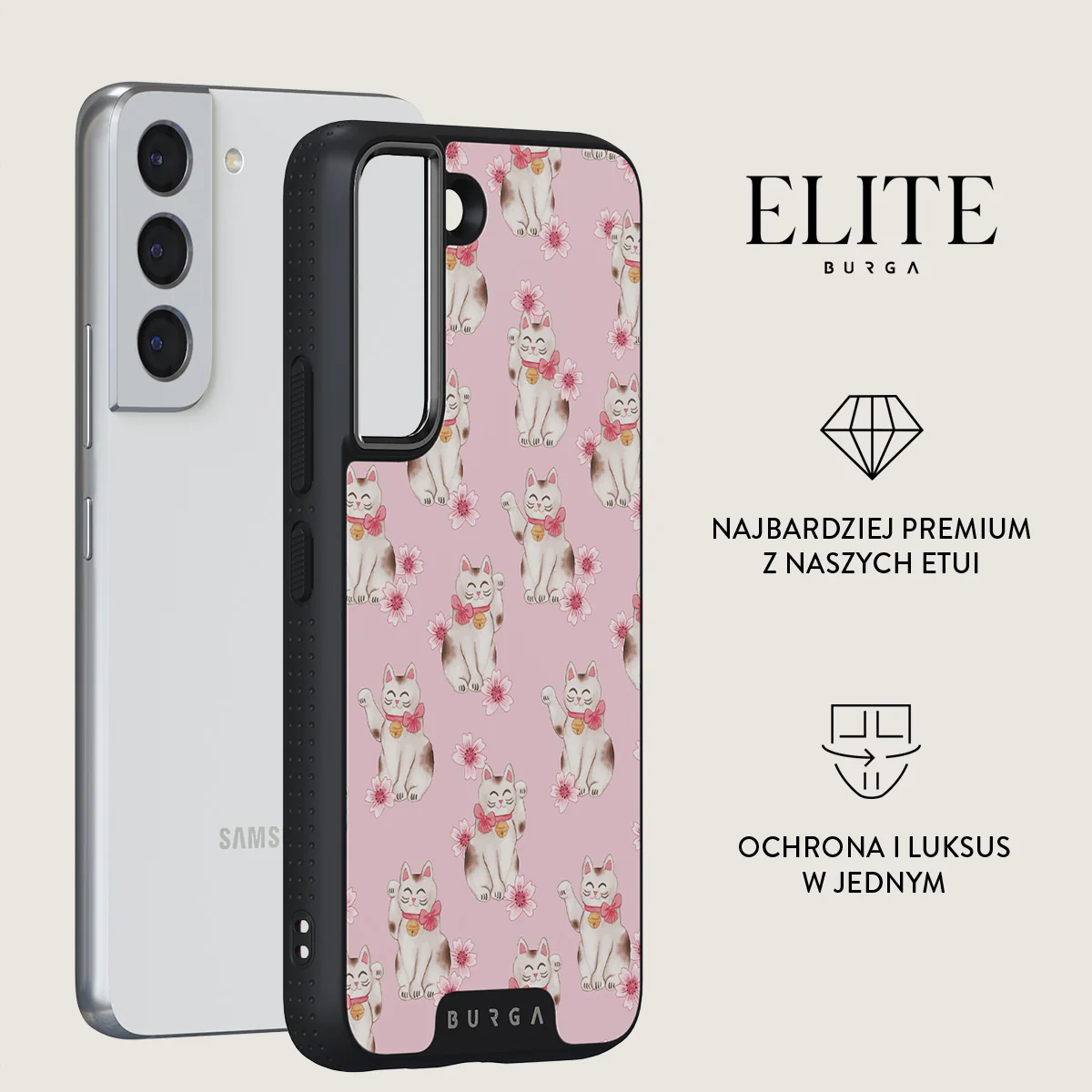 Maneki Neko - Samsung Galaxy S22 Plus Etui - Image 13
