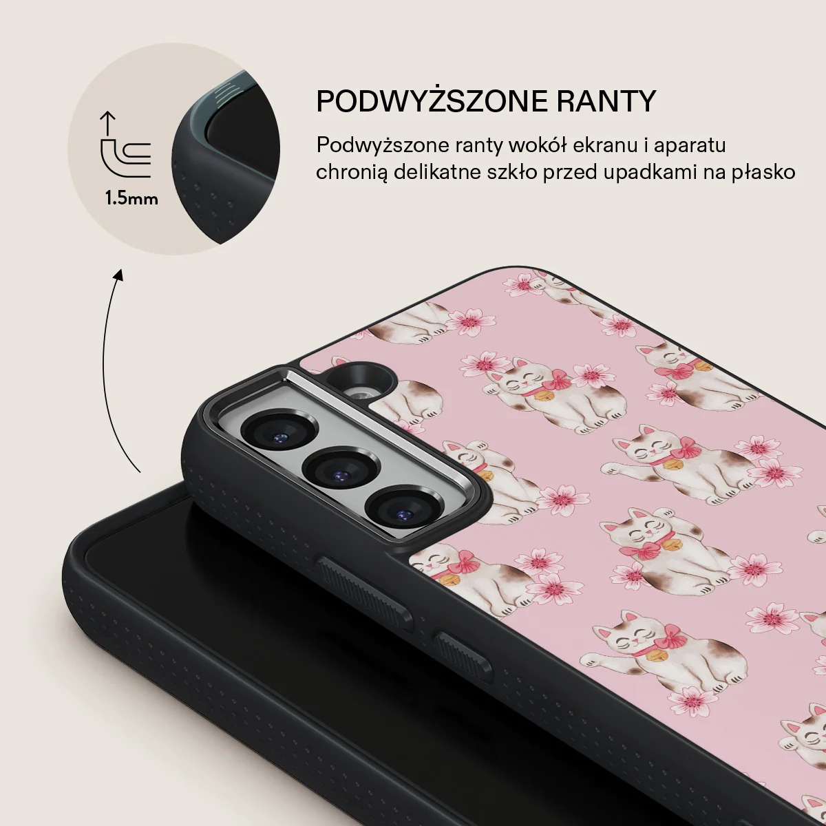 Maneki Neko - Samsung Galaxy S22 Plus Etui - Image 15