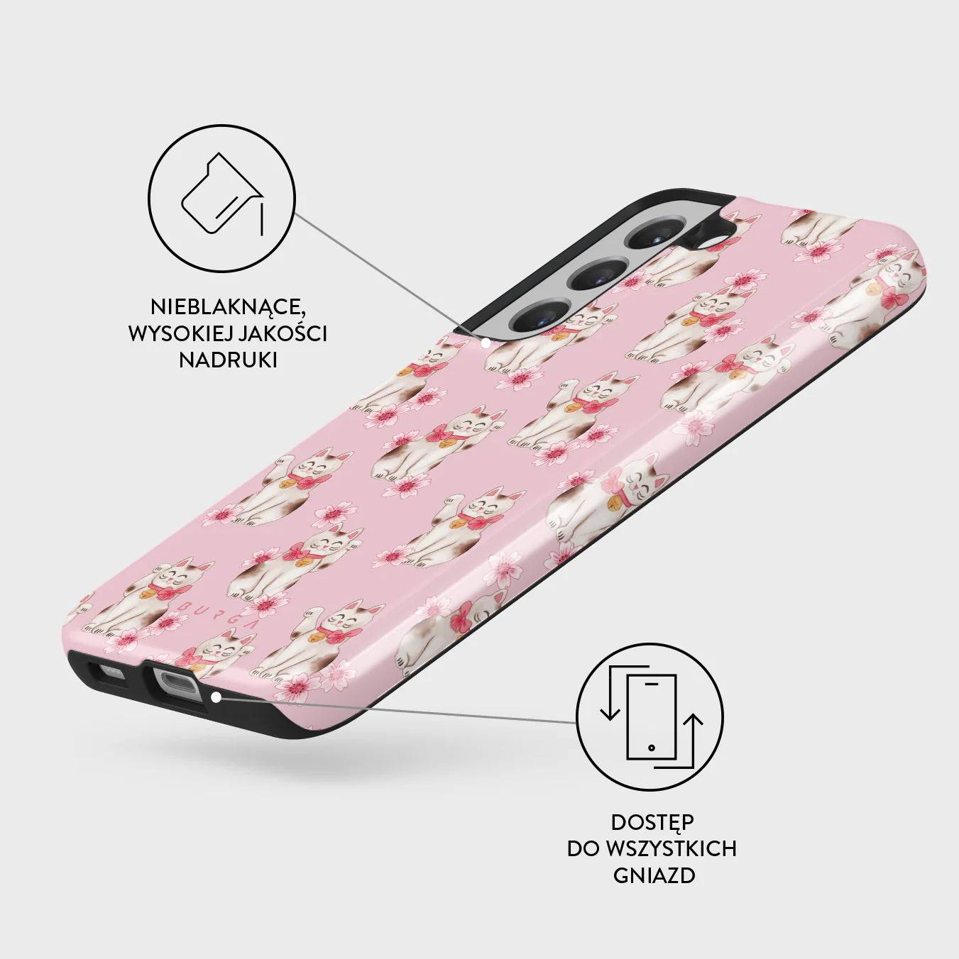 Maneki Neko - Samsung Galaxy S22 Plus Etui - Image 3