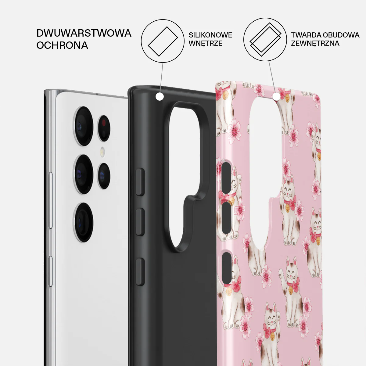 Maneki Neko - Samsung Galaxy S22 Ultra Etui - Image 2