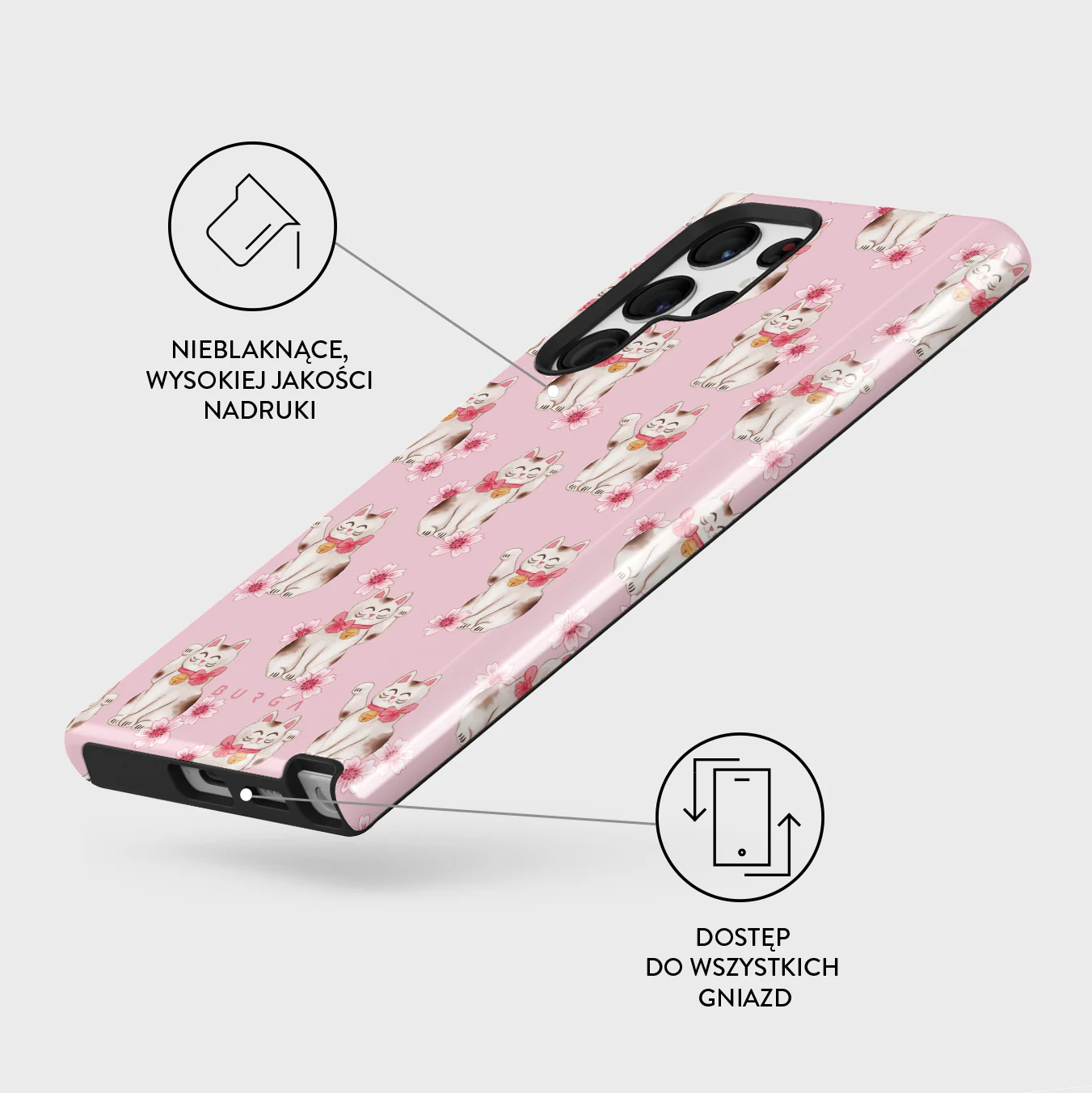 Maneki Neko - Samsung Galaxy S22 Ultra Etui - Image 3