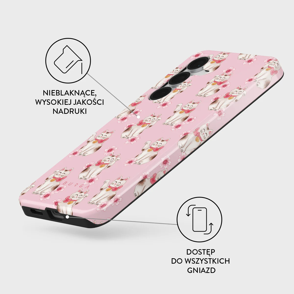 Maneki Neko - Samsung Galaxy S25 FE Etui - Image 3