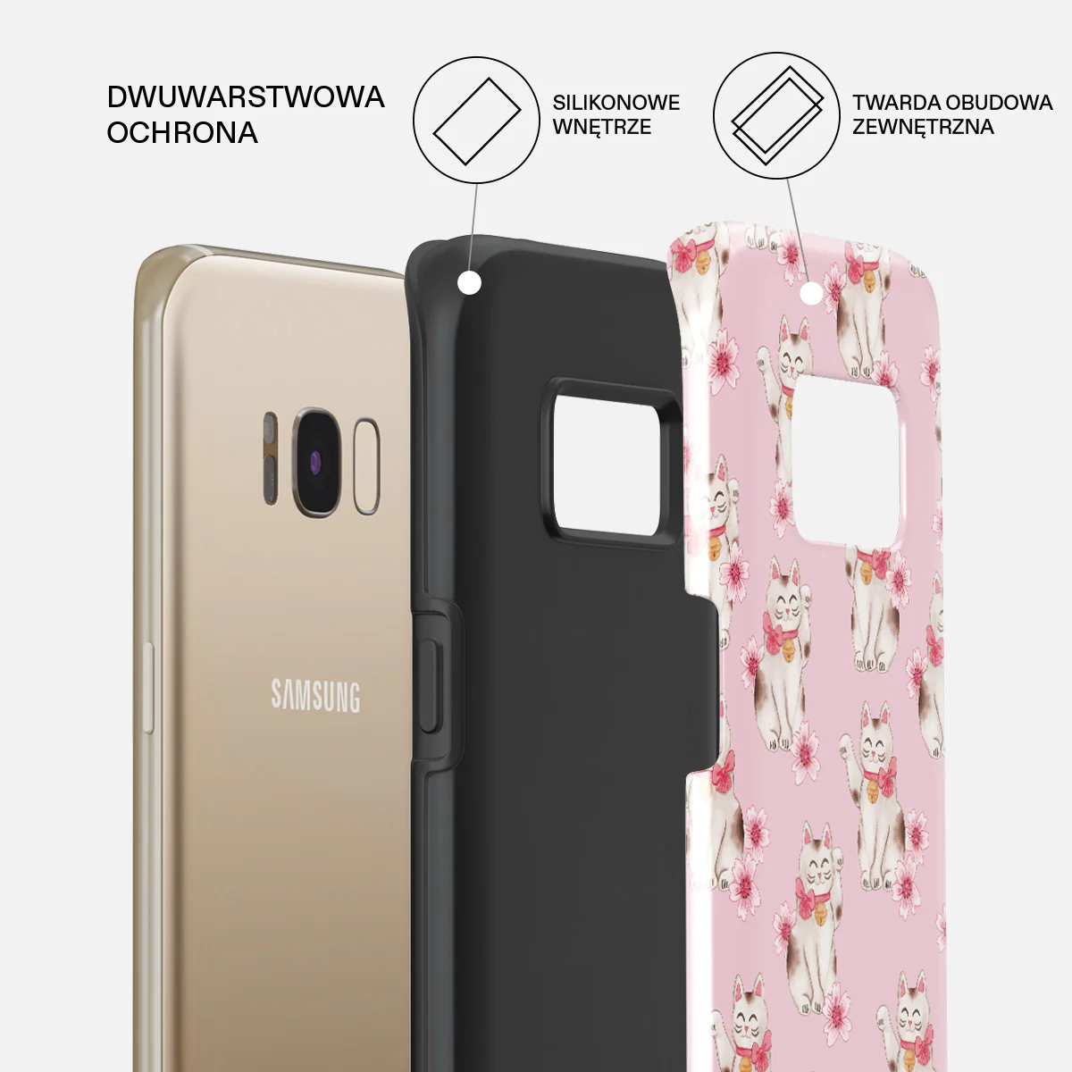 Maneki Neko - Samsung Galaxy S8 Etui - Image 6