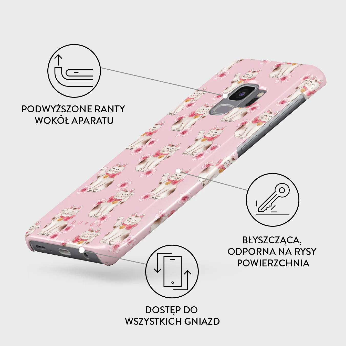 Maneki Neko - Samsung Galaxy S9 Etui - Image 3