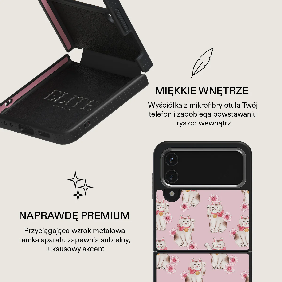 Maneki Neko - Samsung Galaxy Z Flip 4 Etui - Image 25