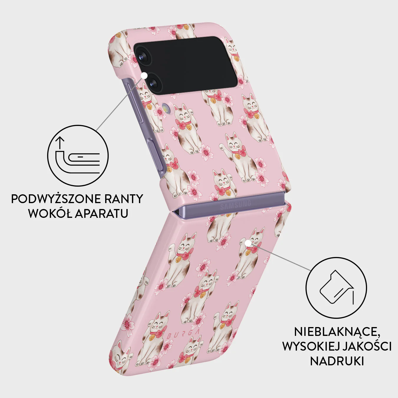 Maneki Neko - Samsung Galaxy Z Flip 4 Etui - Image 3