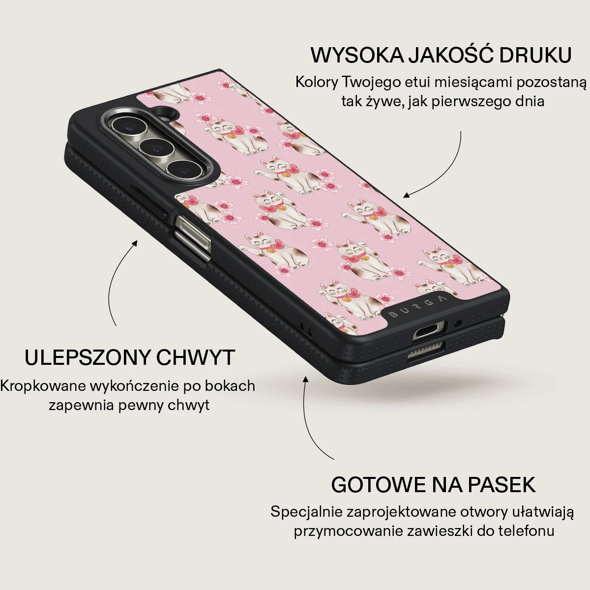 Maneki Neko - Samsung Galaxy Z Fold 5 Etui - Image 12