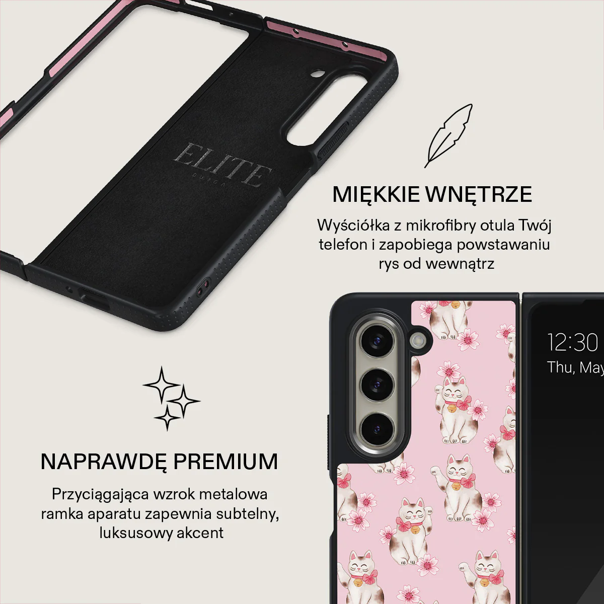 Maneki Neko - Samsung Galaxy Z Fold 5 Etui - Image 13