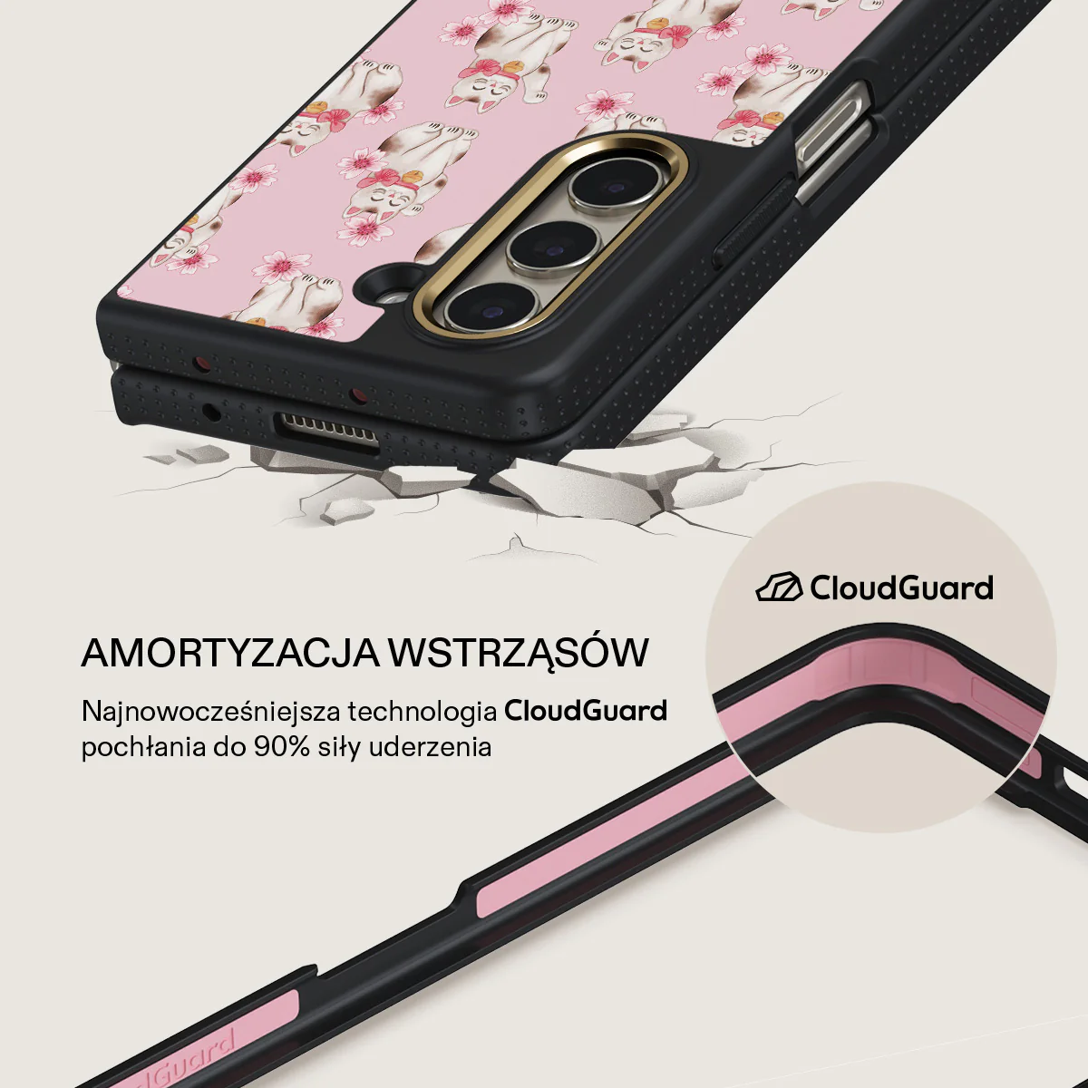 Maneki Neko - Samsung Galaxy Z Fold 5 Etui - Image 3