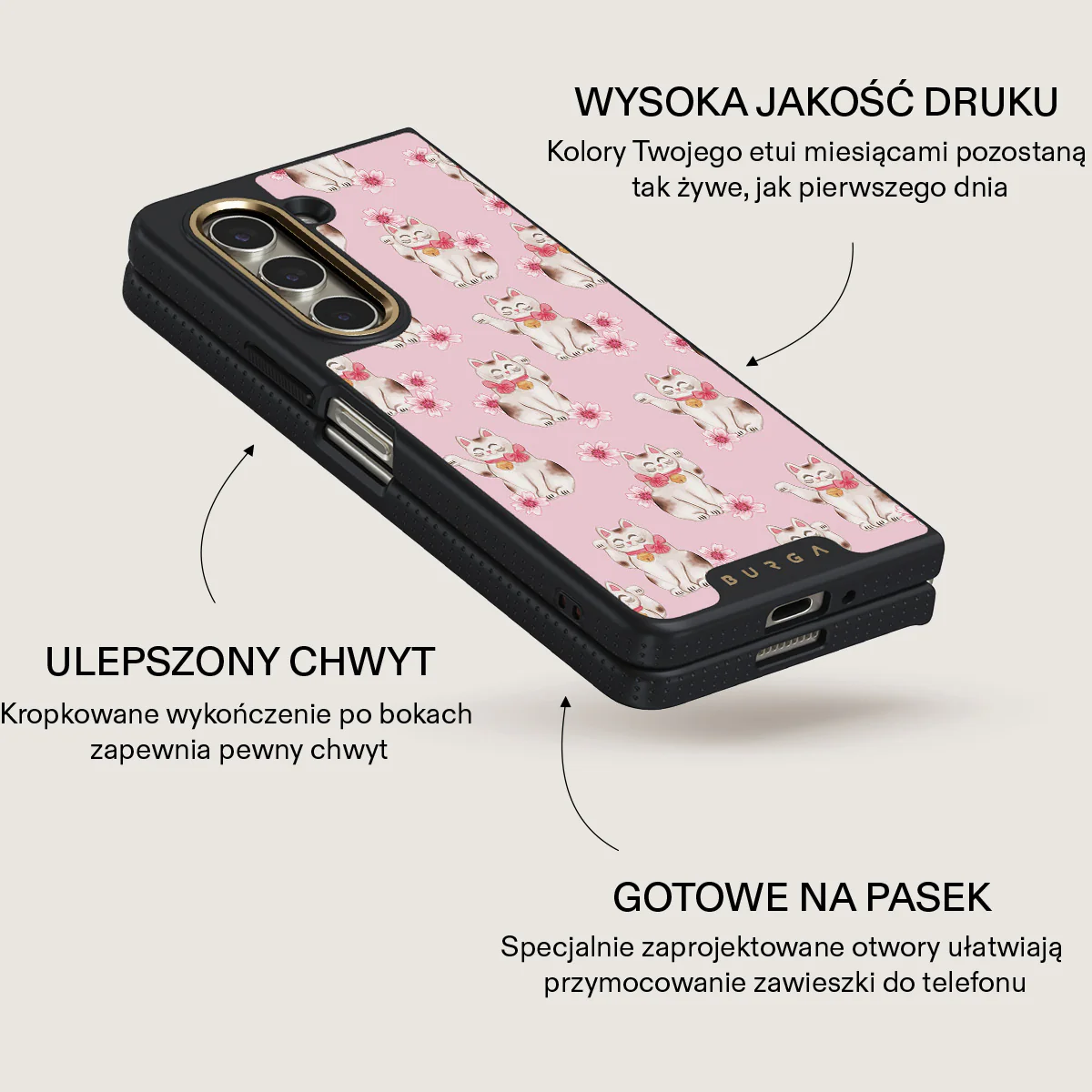 Maneki Neko - Samsung Galaxy Z Fold 5 Etui - Image 5