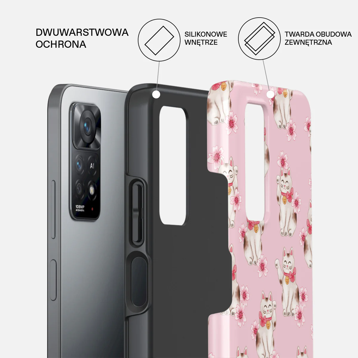 Maneki Neko - Xiaomi Redmi Note 11 Pro Etui - Image 2