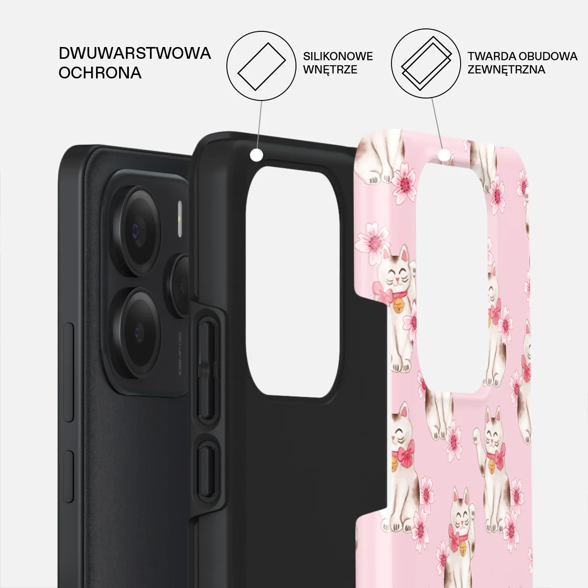 Maneki Neko - Xiaomi Redmi Note 14 5G Etui - Image 2
