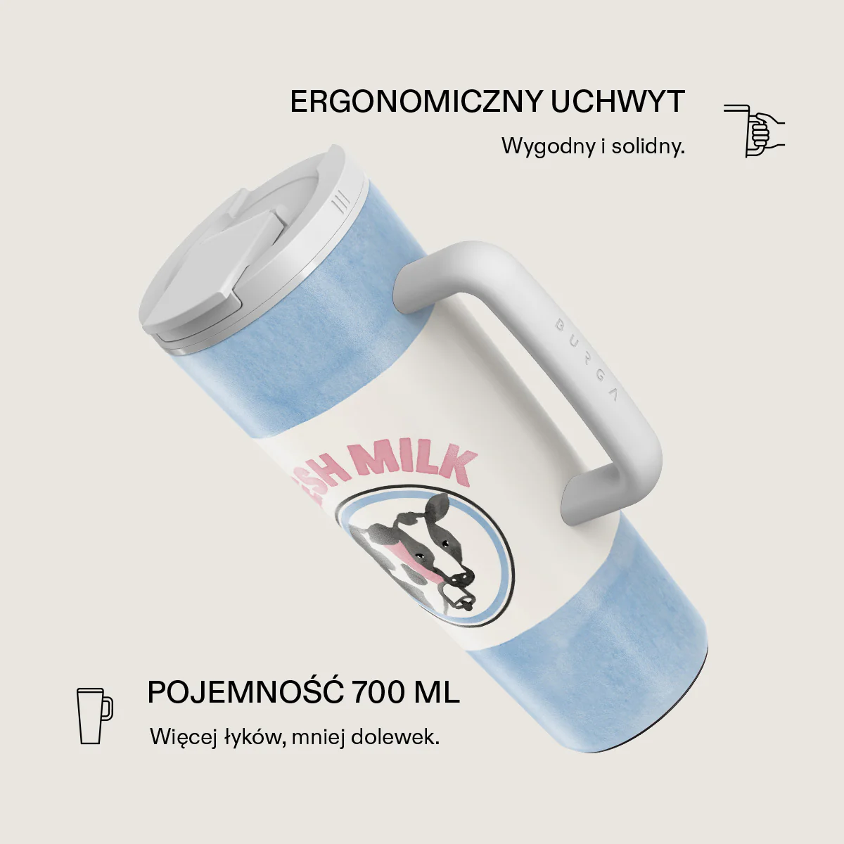 Milkshake - Kubek podróżny EasyGrip - Image 2