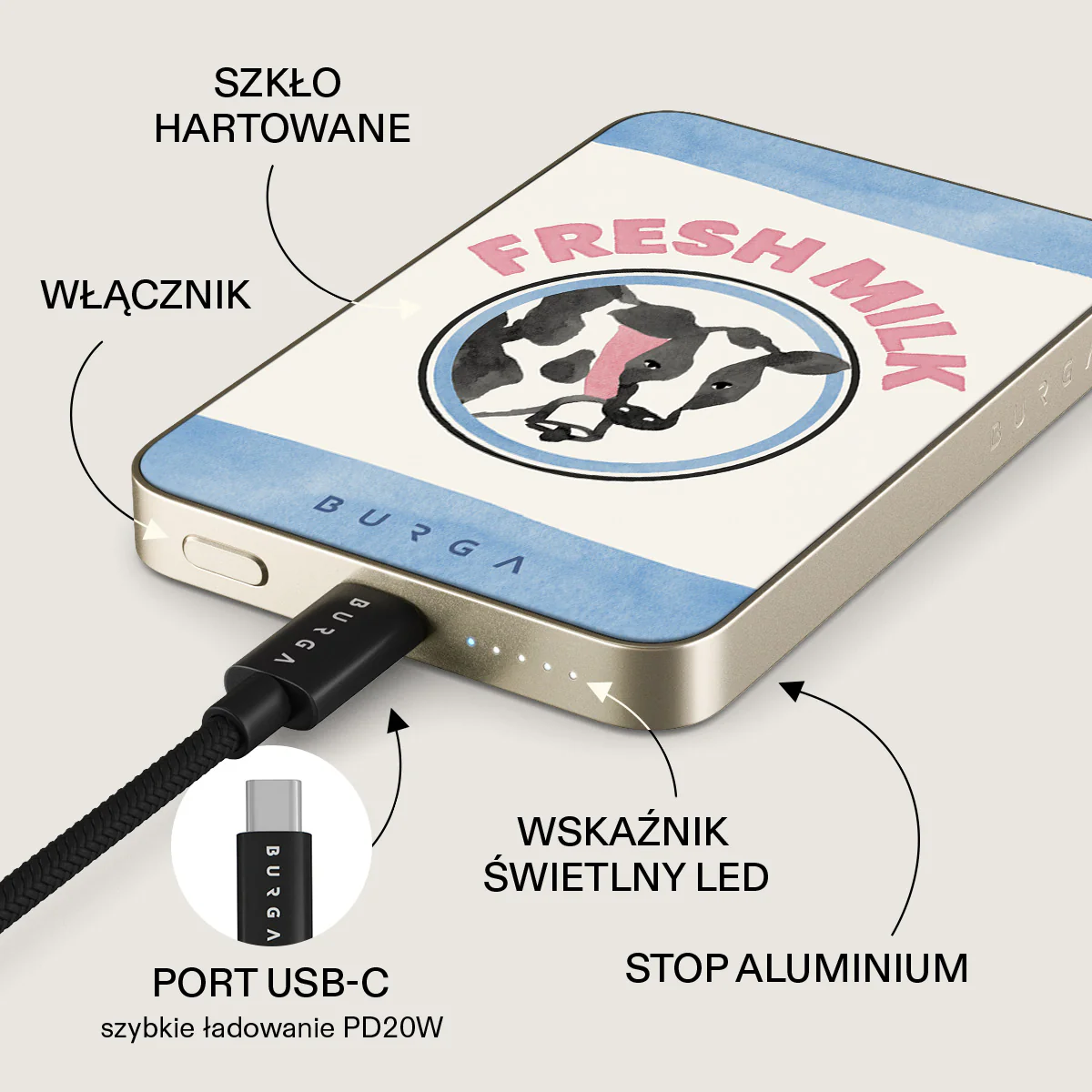 Milkshake - Magnetyczny power bank - Image 10