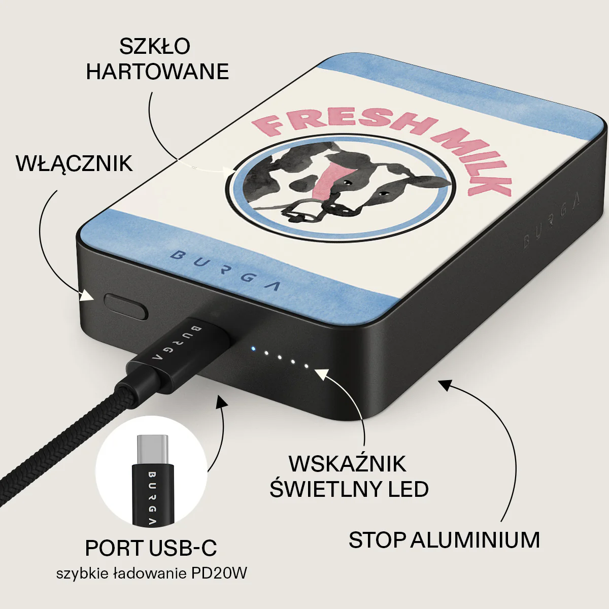 Milkshake - Magnetyczny power bank - Image 35