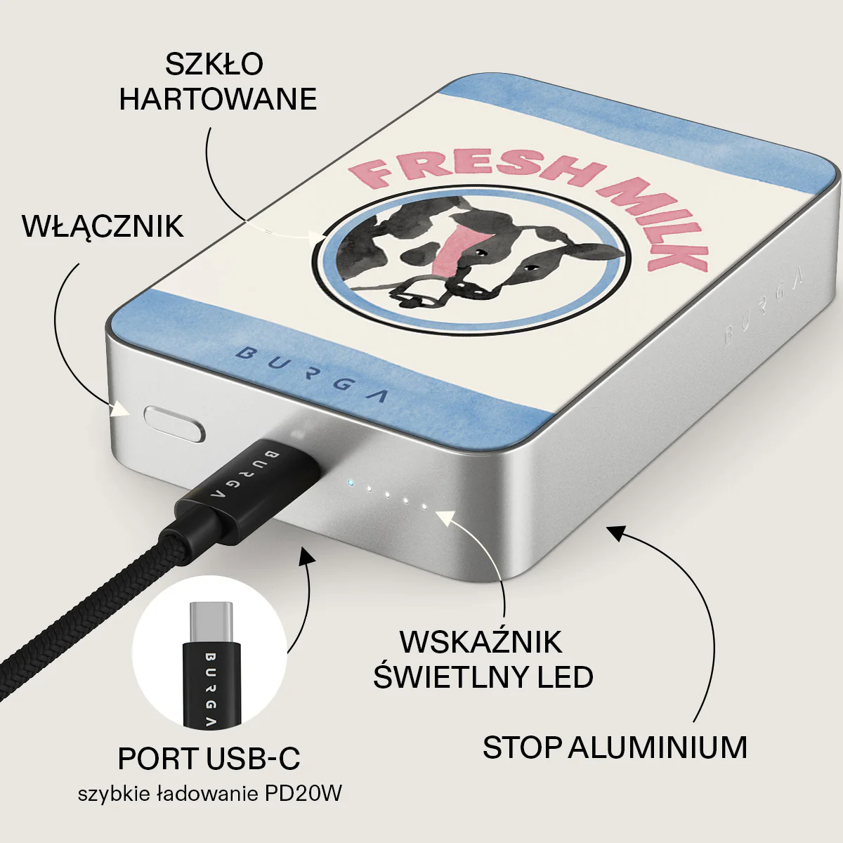 Milkshake - Magnetyczny power bank - Image 45