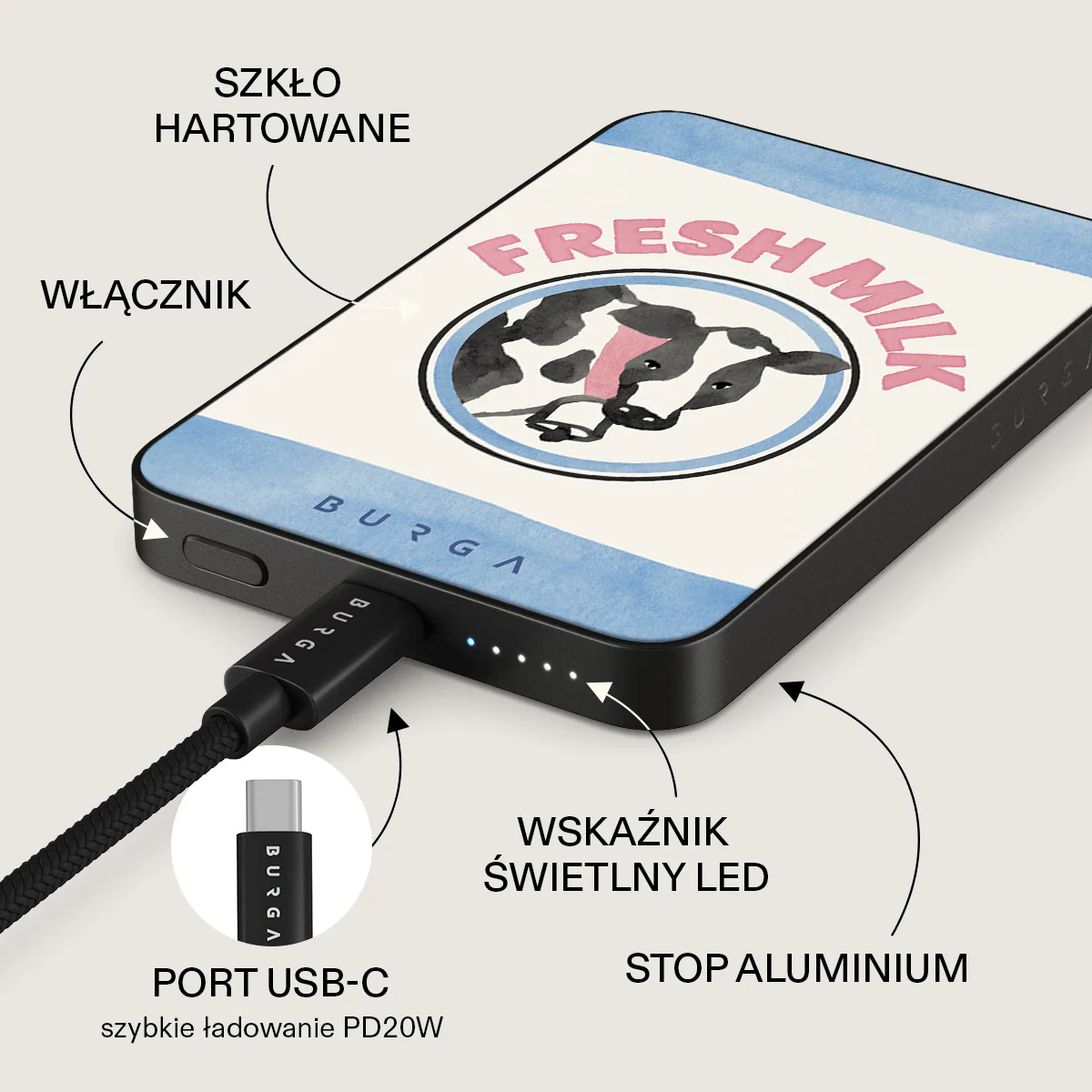 Milkshake - Magnetyczny power bank - Image 5