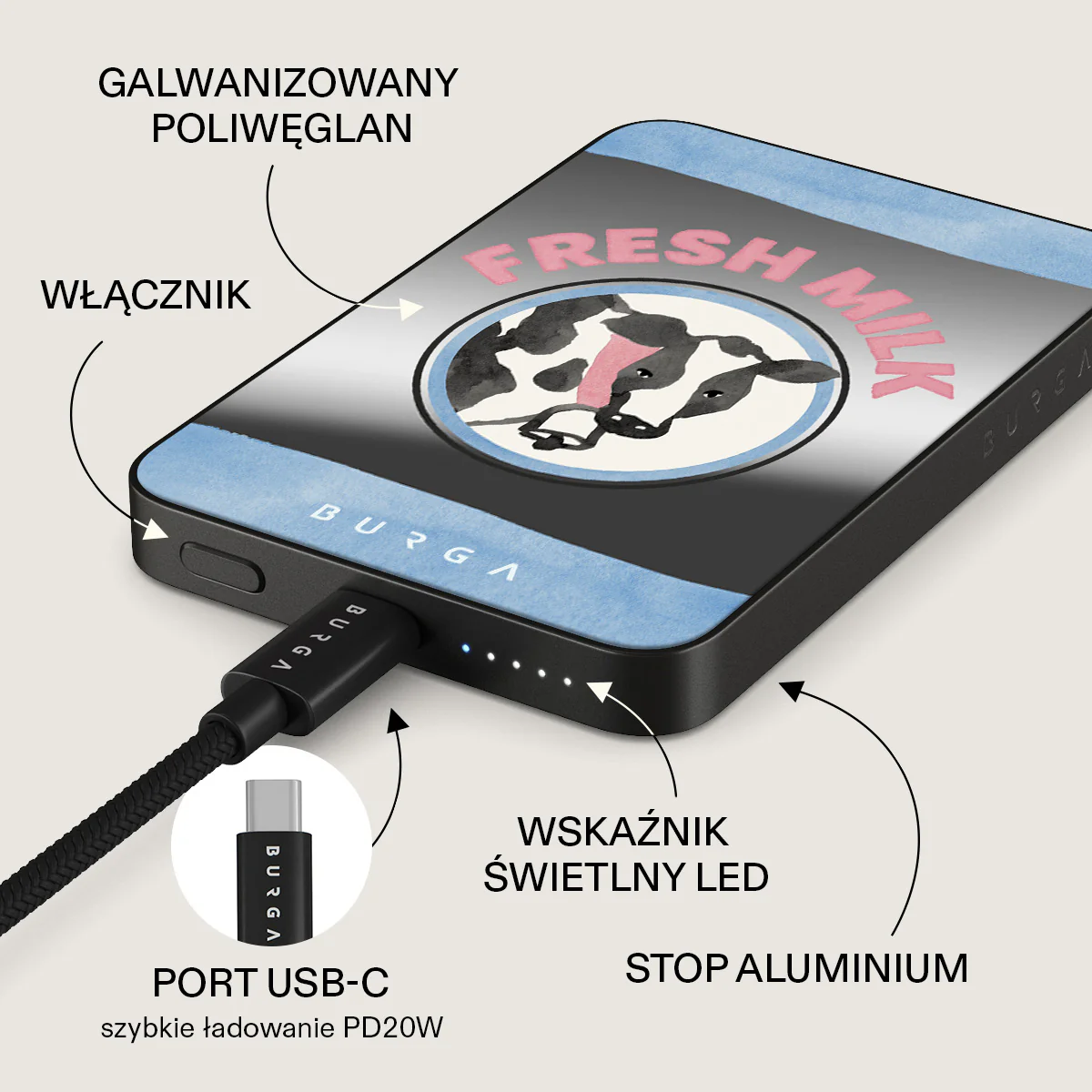 Milkshake - Magnetyczny power bank - Image 50