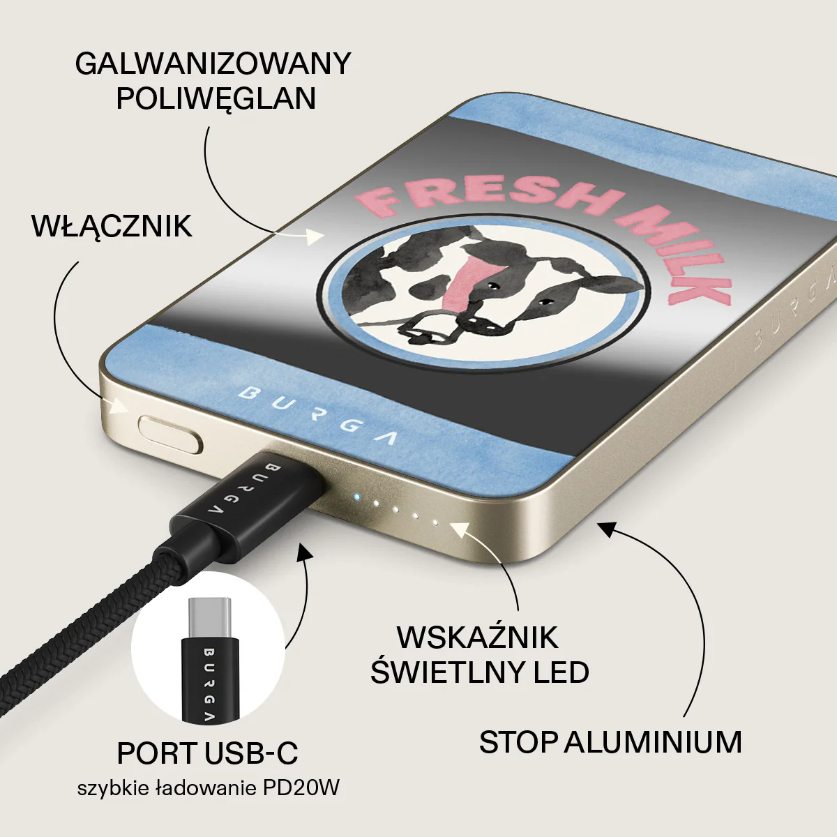 Milkshake - Magnetyczny power bank - Image 55