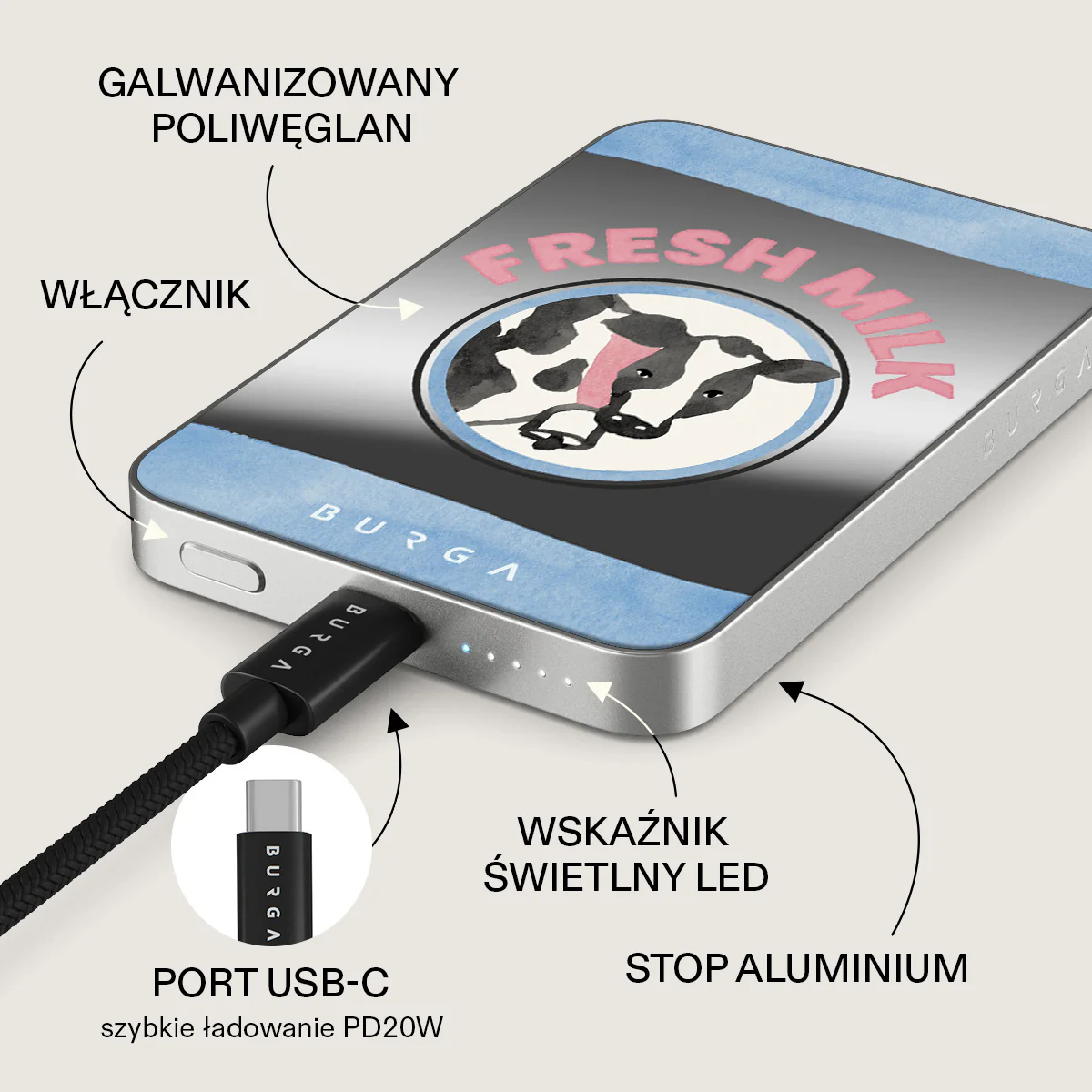 Milkshake - Magnetyczny power bank - Image 60