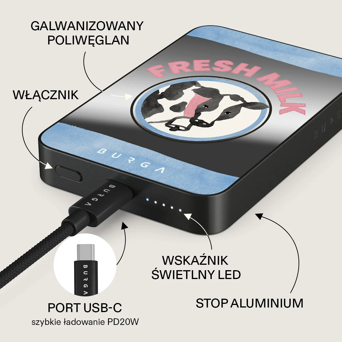 Milkshake - Magnetyczny power bank - Image 65
