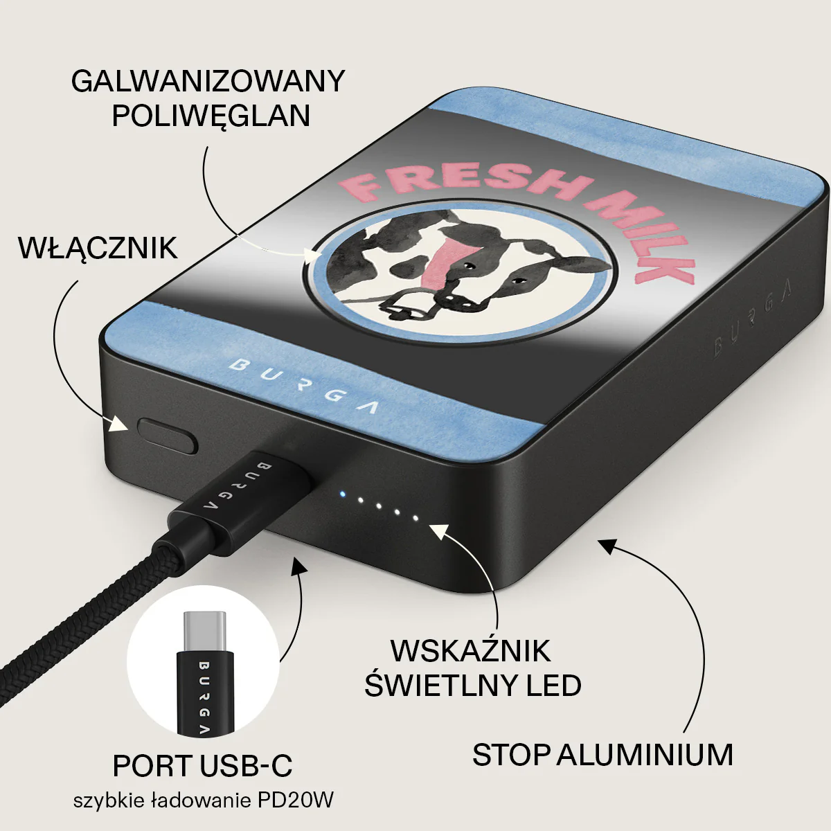 Milkshake - Magnetyczny power bank - Image 80