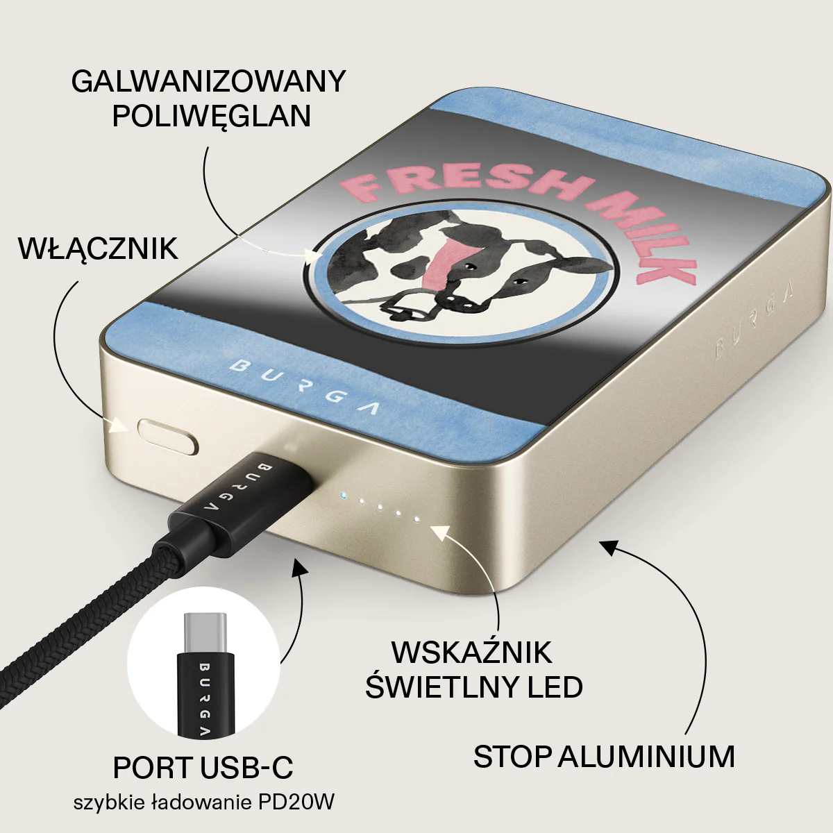 Milkshake - Magnetyczny power bank - Image 85