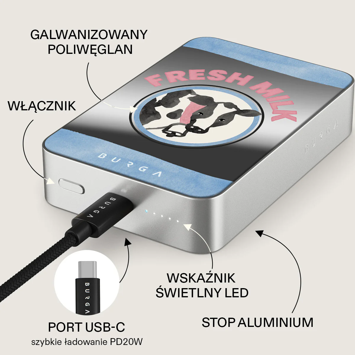 Milkshake - Magnetyczny power bank - Image 90