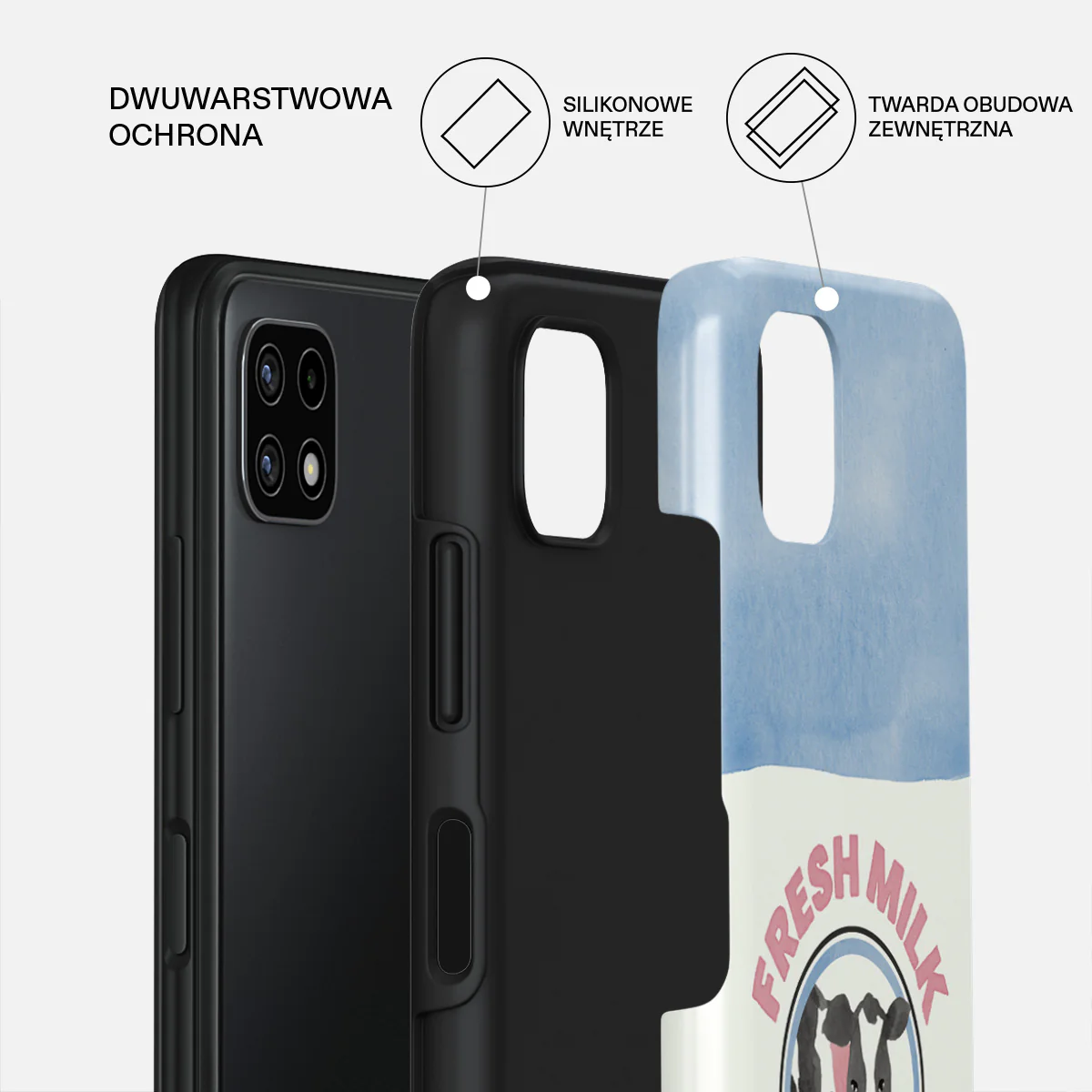 Milkshake - Samsung Galaxy A22 5G Etui - Image 2