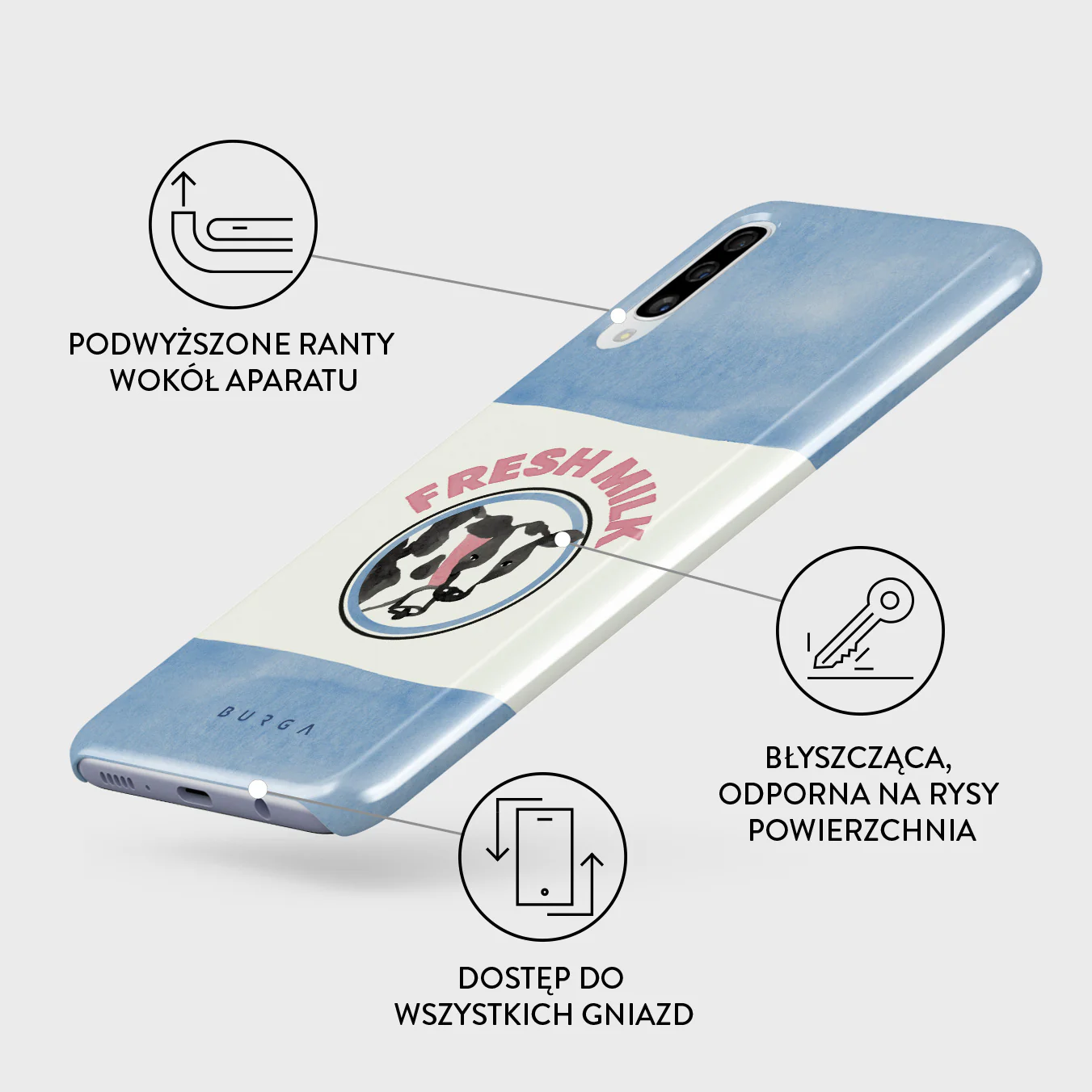 Milkshake - Samsung Galaxy A50 Etui - Image 3