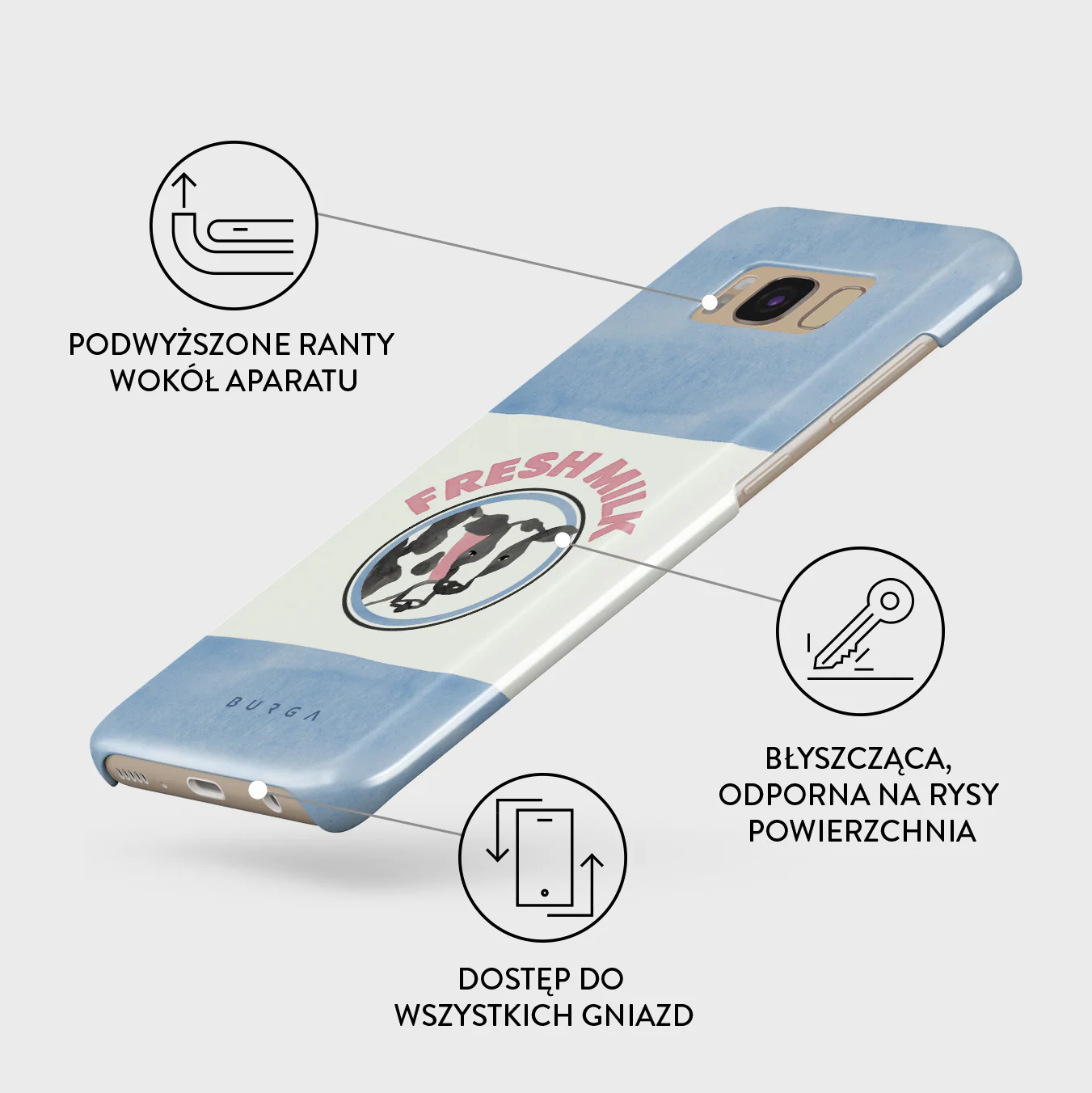 Milkshake - Samsung Galaxy S8 Etui - Image 3