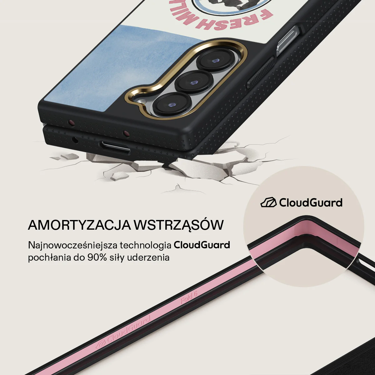Milkshake - Samsung Galaxy Z Fold 6 Etui - Image 3