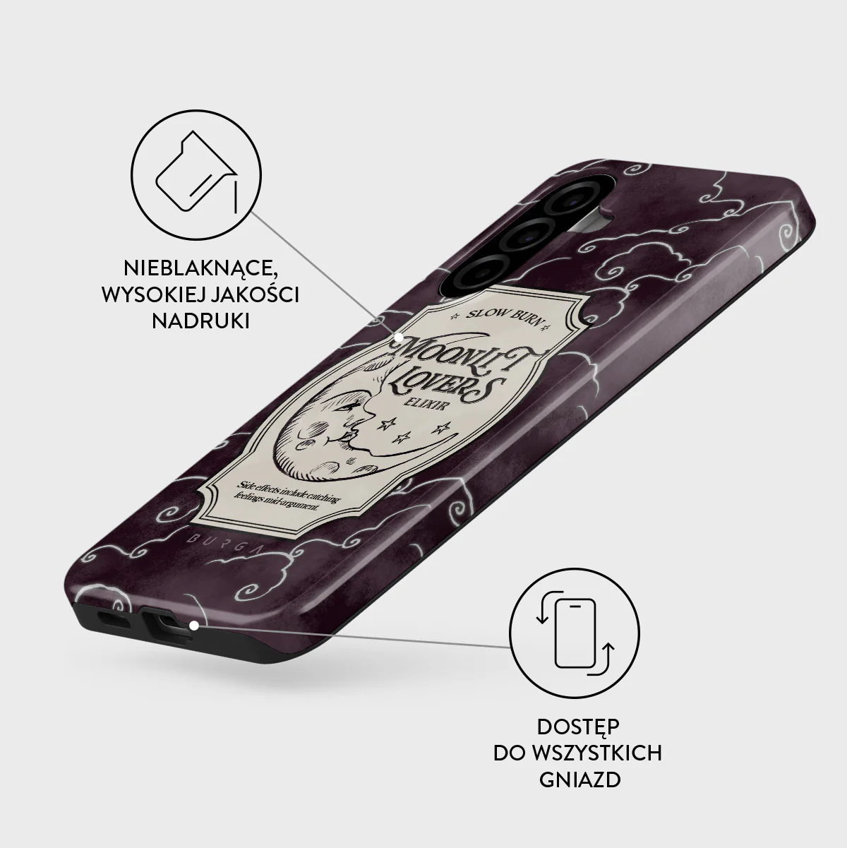Moonlit Lovers - Samsung Galaxy A57 5G Etui - Image 3