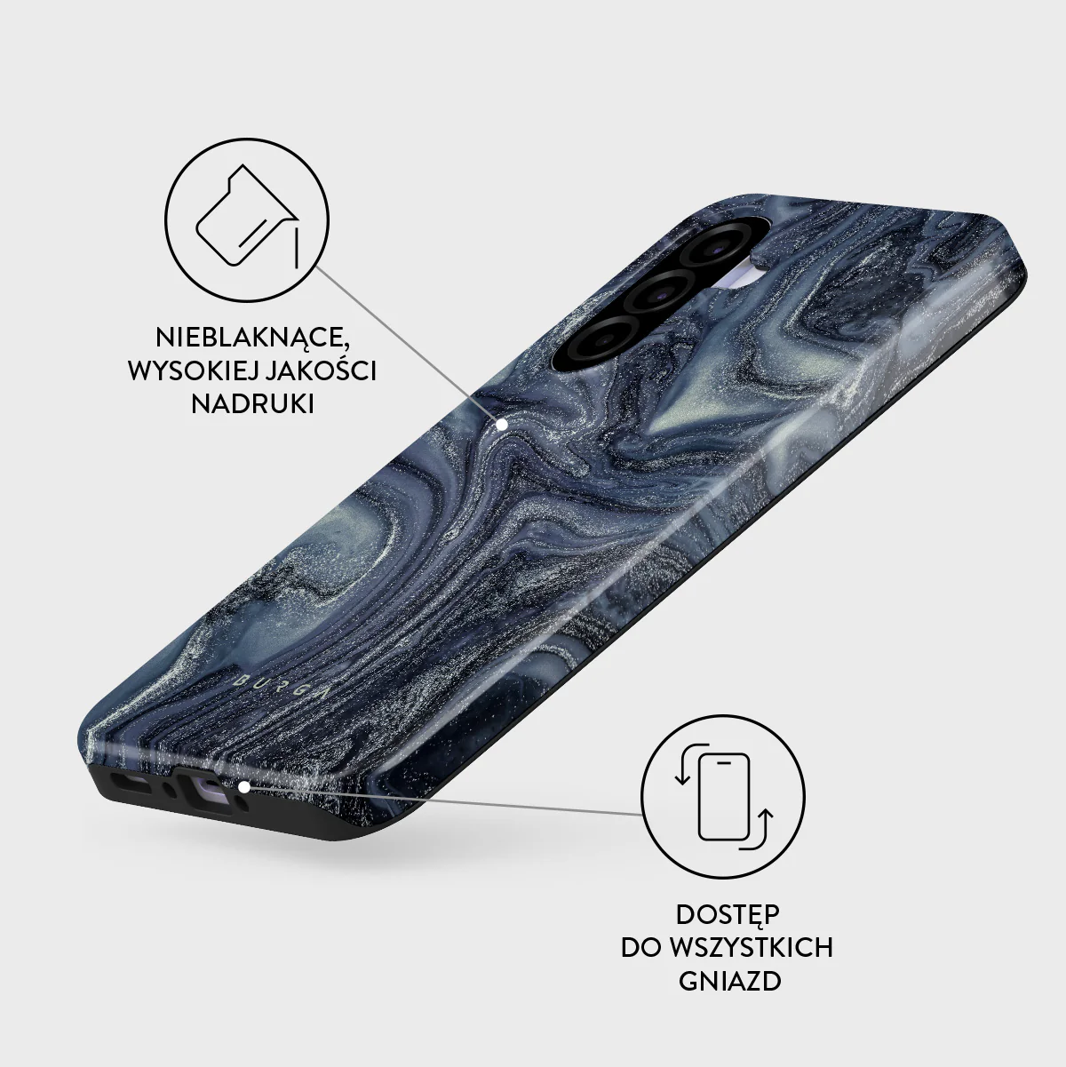 Navy Trench - Samsung Galaxy A37 5G Etui - Image 3
