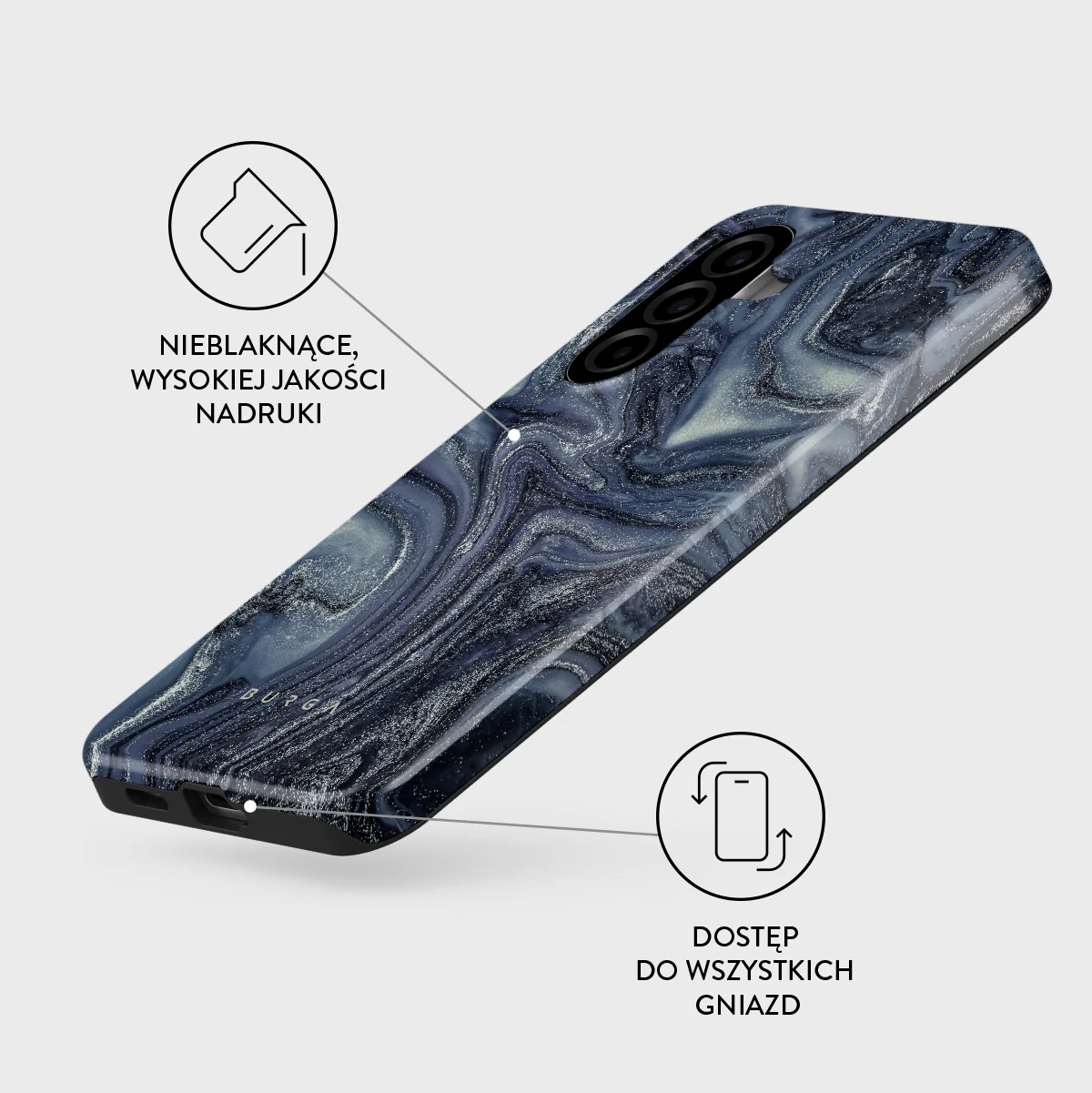 Navy Trench - Samsung Galaxy A57 5G Etui - Image 3