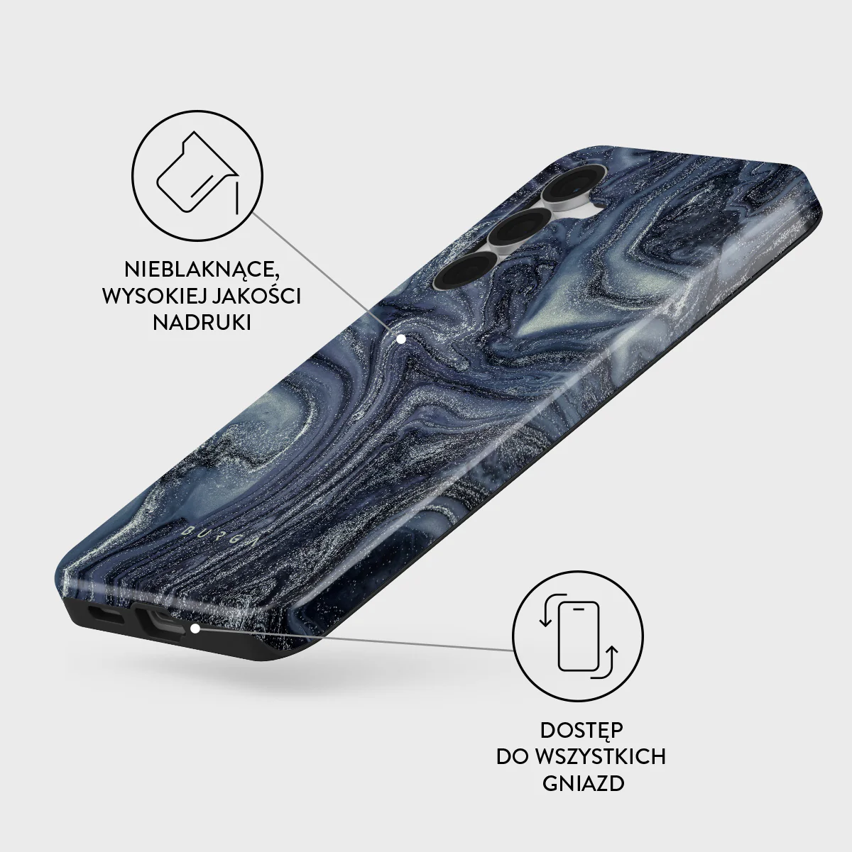 Navy Trench - Samsung Galaxy S25 FE Etui - Image 3