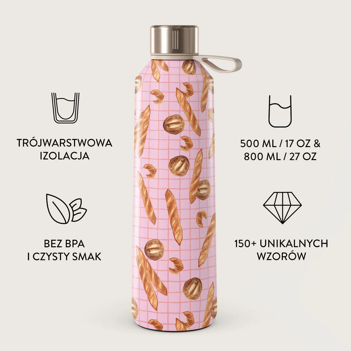 No Crumbs - Butelka na wodę - Image 3