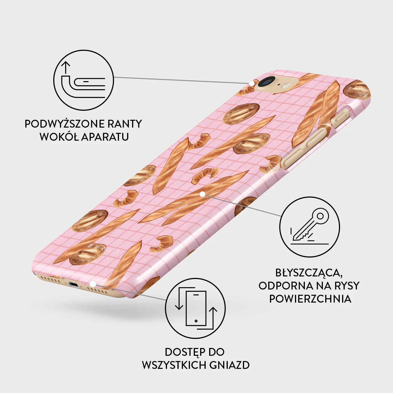 No Crumbs - iPhone SE (2020) Etui - Image 3