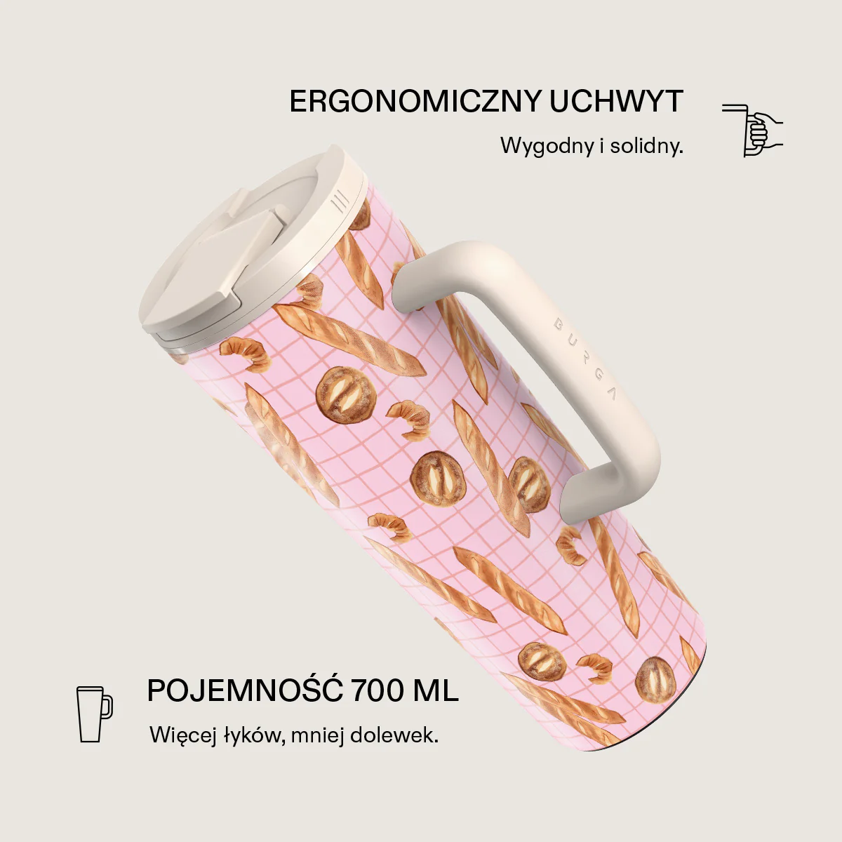 No Crumbs - Kubek podróżny EasyGrip - Image 2