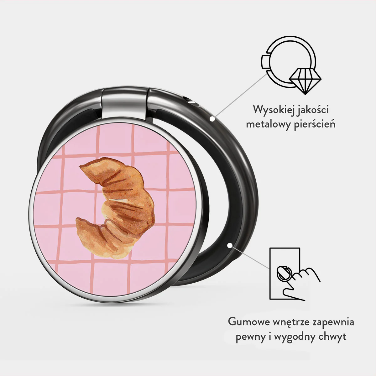 No Crumbs - Samoprzylepny Okrągły Uchwyt - Image 2