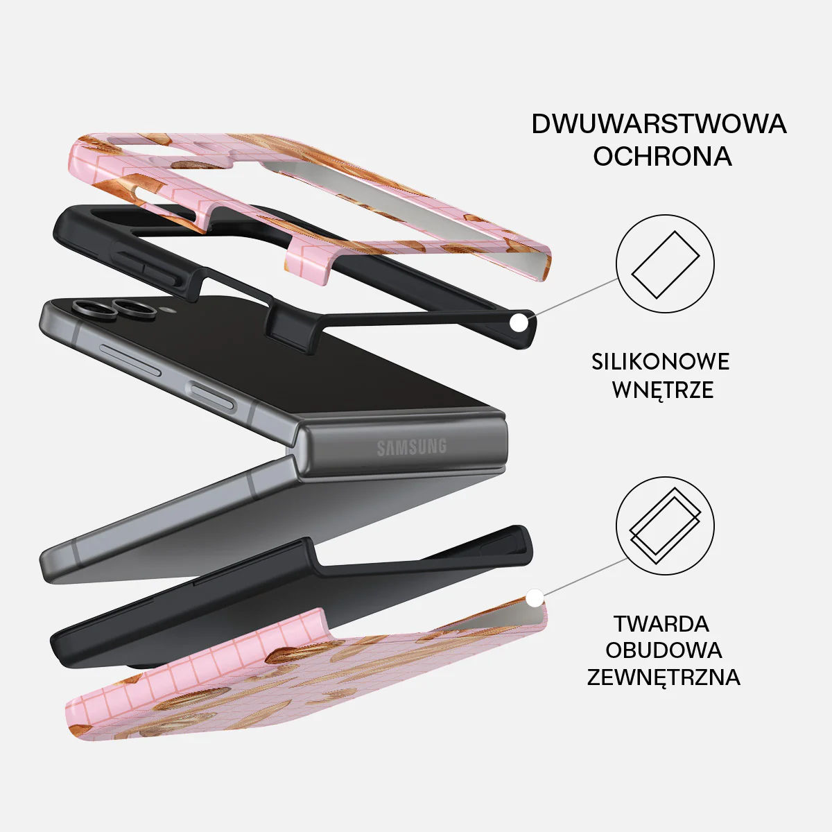 No Crumbs - Samsung Galaxy Z Flip 5 Etui - Image 2