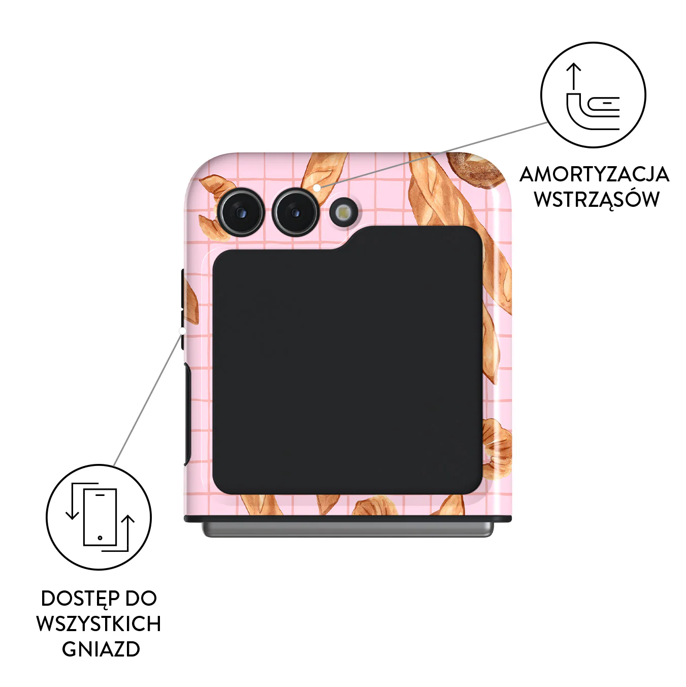 No Crumbs - Samsung Galaxy Z Flip 5 Etui - Image 3