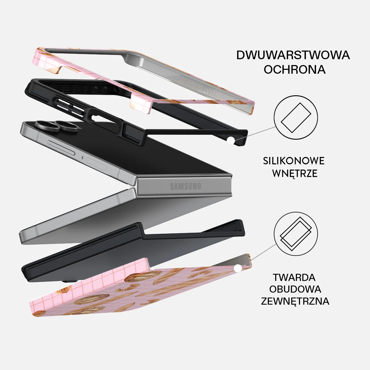 No Crumbs - Samsung Galaxy Z Flip 7 Etui - Image 2