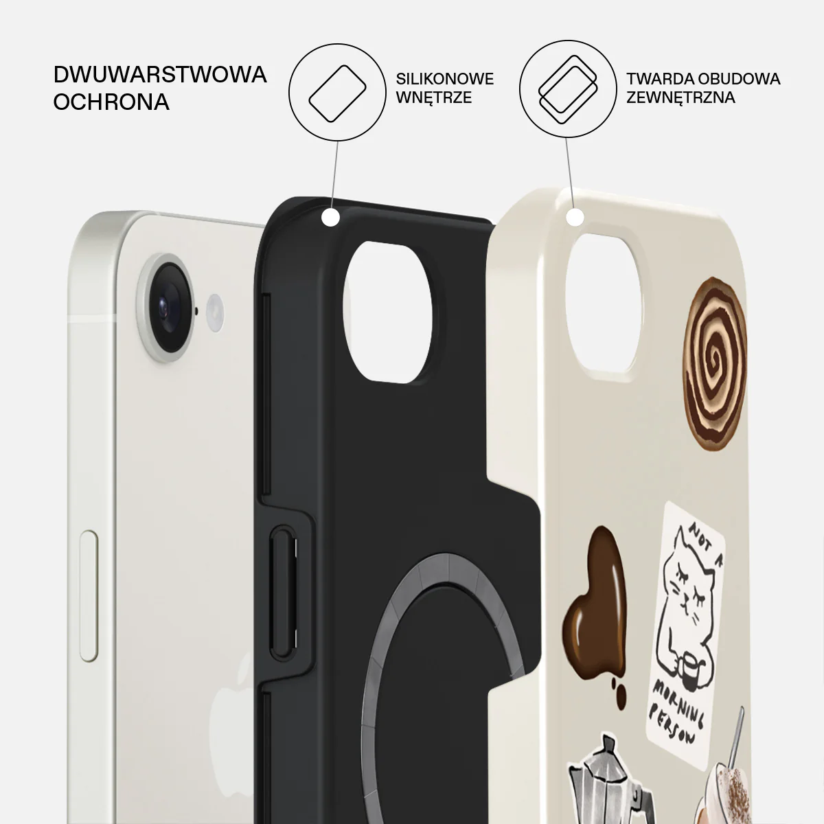 Oat Milk Please - iPhone 17e Etui - Image 2